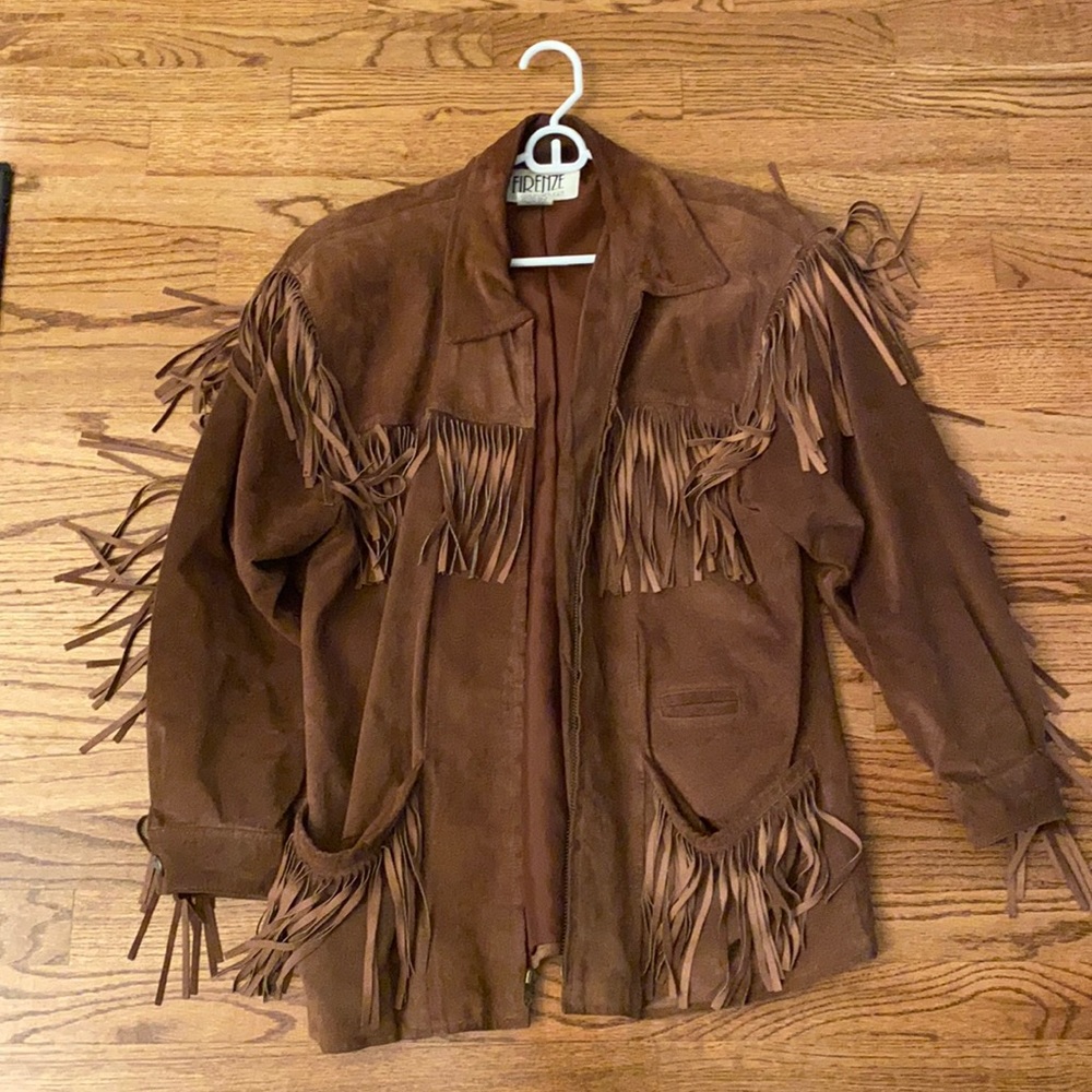 Womens genuine leather jacket size medium